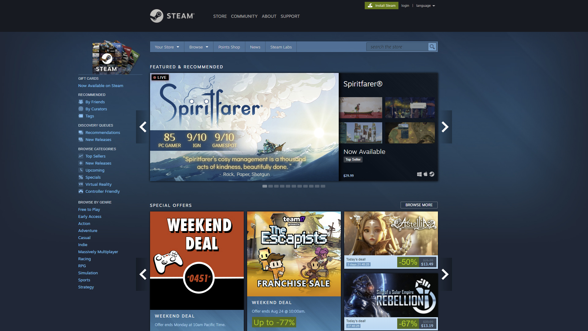 Steam Store Redesign